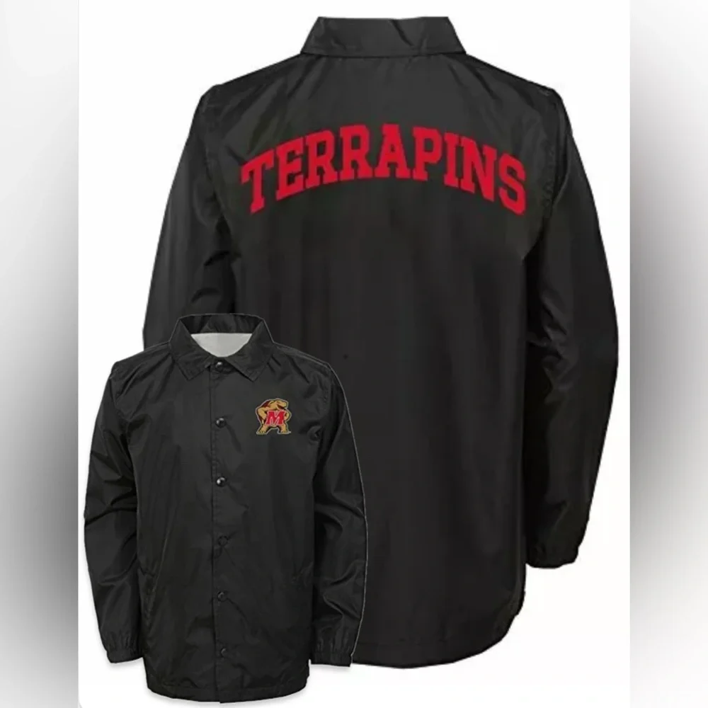 NWT [Gen2] Maryland Terrapins NCAA Bravo Snap Button-Up Jacket Youth Large 14/16